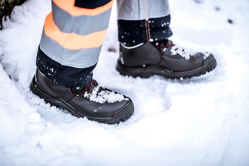 Sicherheitswinterstiefel hoch POWER STEP MID+ W Gr. 50 schwarz S3 CI HI HRO SRC Weite 11 Vollleder widerstandsfähige PU / Nitril-Laufsohle