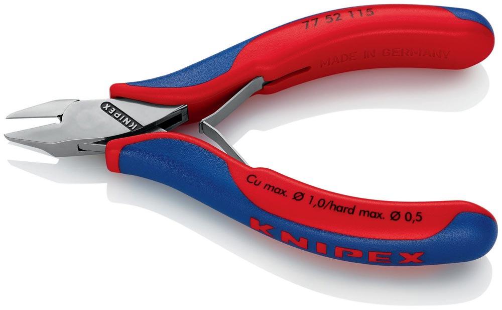 Elektronik-Seitenschneider Länge 115 mm Form 5 Facette ja, klein Mehrkomponenten-Hüllen spiegelpoliert