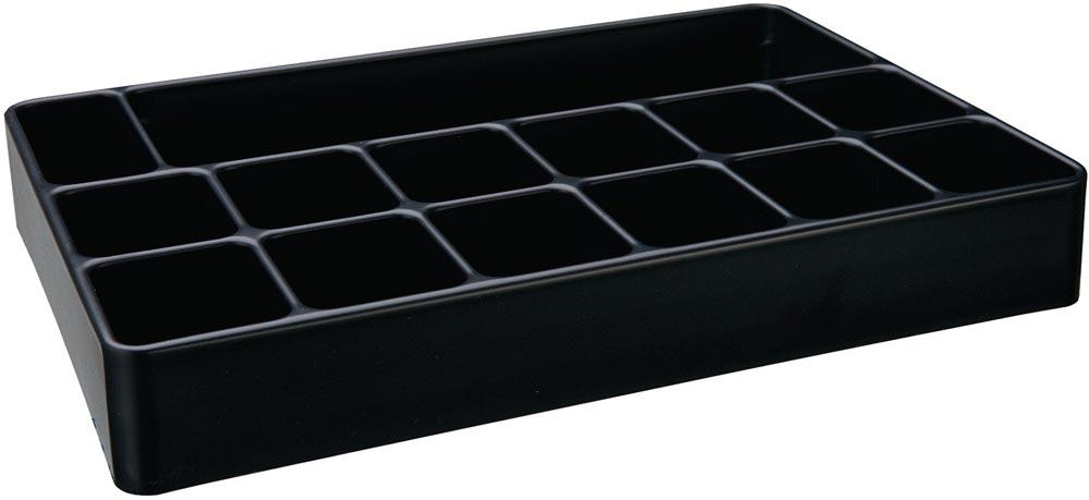 Einsatz LOGS 134 H48xB338xT238mm Kunststoff schwarz 14-fach