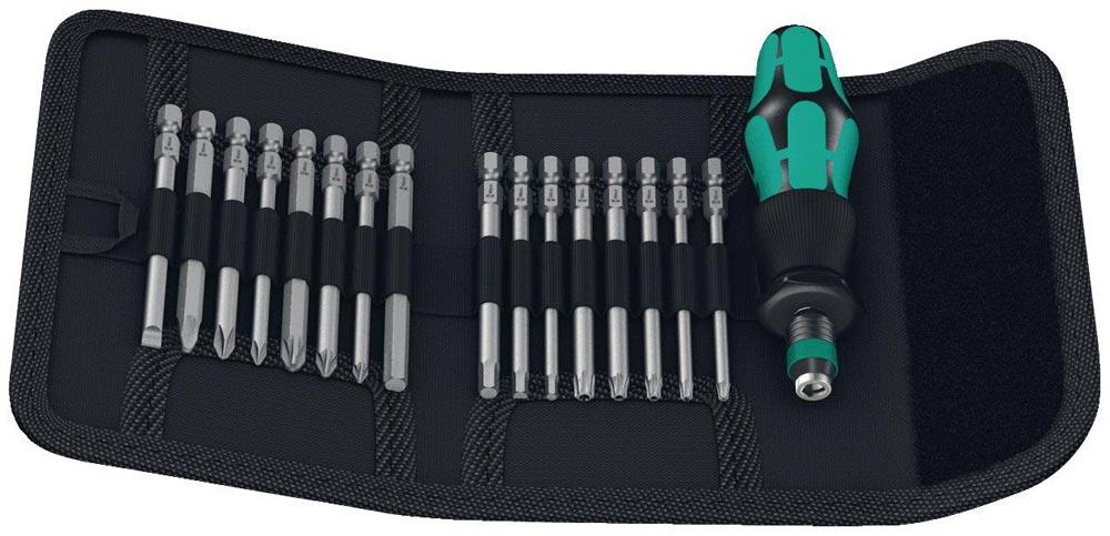 Schraubendrehersatz KK 60 17-teilig mit Handhalter und Wechselklingen Falttasche