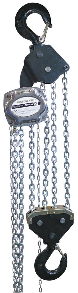 Stirnradflaschenzug Premium Pro, Traglast 1000 kg, Lastketten-Durchm. 6 mm, 1-strängig