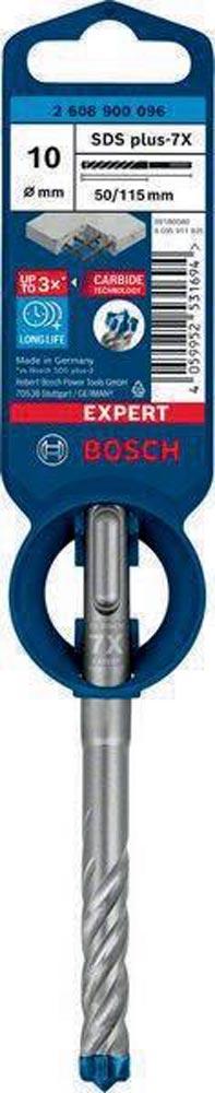 Hammerbohrer Expert SDS-7X Ø 10,0 mm Arbeits-L.50 mm L.115 mm SDS-plus 1 Stück Hammerbohrer Expert SDS-7X Ø 10,0 mm Arbeits-L.50 mm L.115 mm SDS-plus 1 Stück