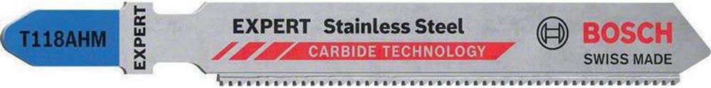 Stichsägeblatt Stainless Steel T 118 AHM Gesamtlänge 83 mm Zahnteilung 1,1 mm Carbide 3 Stück / Karte Stichsägeblatt Stainless Steel T 118 AHM Gesamtlänge 83 mm Zahnteilung 1,1 mm Carbide 3 Stück / Karte
