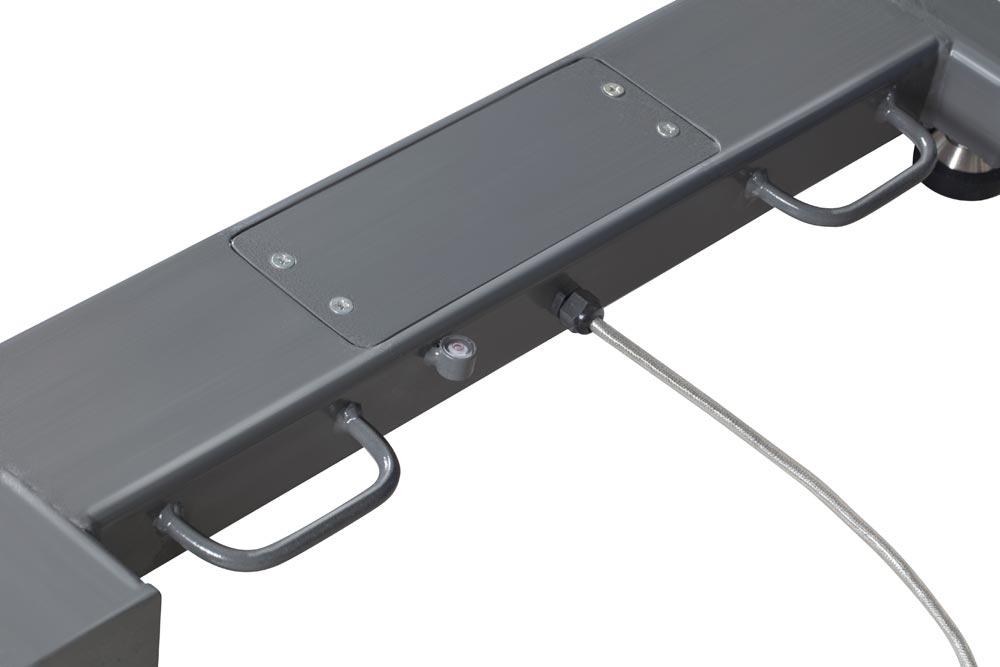 Palettenwaage, Wägebereich 600 kg, Wägeschritte 200 g, Reproduzierbarkeit 200 g, Linearität 200 g