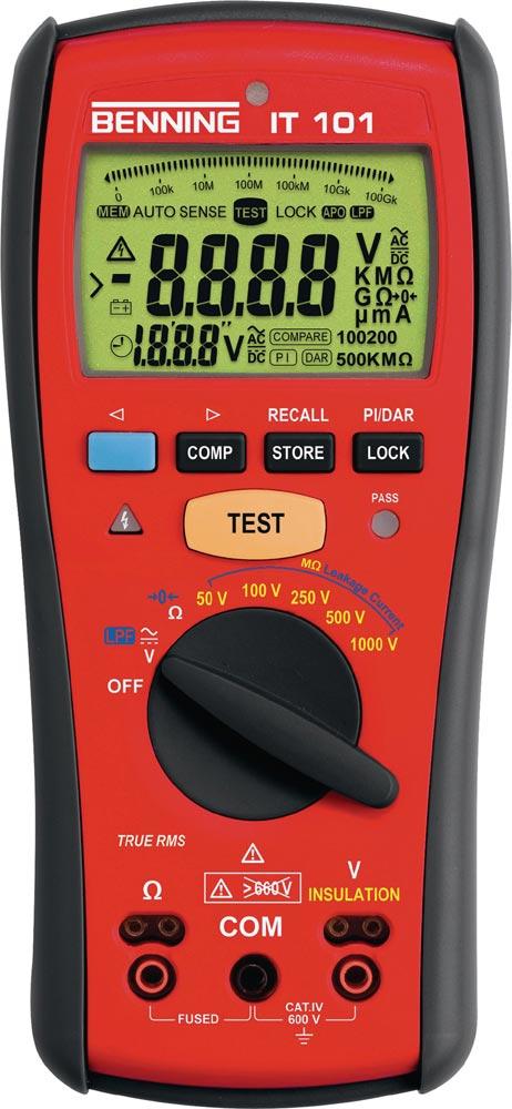 Isolations-/Widerstandsmessgerät IT 101 0,1-600 V AC/DC V 50 kOhm-20 GOhm