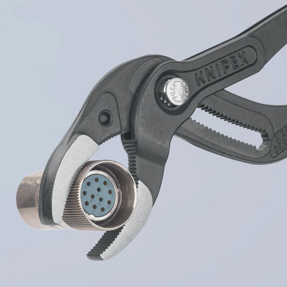 Syphon-/Connectorenzange Länge 250 mm Spannweite 25 - 80 mm schwarz atramentiert Syphon-/Connectorenzange Länge 250 mm Spannweite 25 - 80 mm schwarz atramentiert