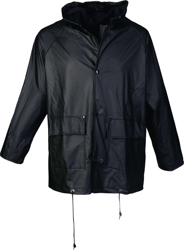 PU Regenschutzjacke Größe L schwarz