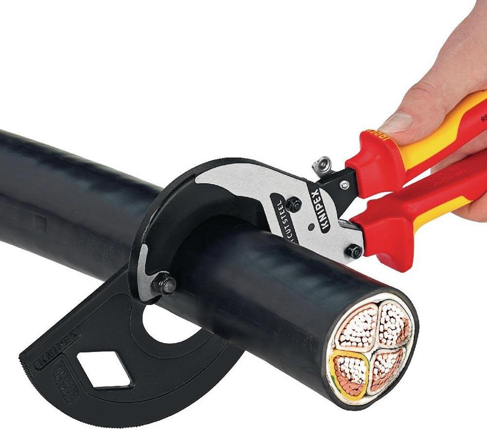 Kabelschneider Gesamtlänge 320 mm max. 60 (600 mm) mm poliert Mehrkomponenten-Hüllen VDE Kabelschneider Gesamtlänge 320 mm max. 60 (600 mm) mm poliert Mehrkomponenten-Hüllen VDE