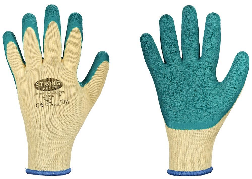 Handschuhe Specialgrip Größe 9 gelb/grün EN 388 PSA-Kategorie II