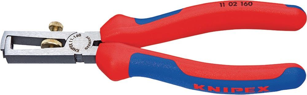 Abisolierzange Länge 160 mm poliert Mehrkomponentenhüllen mit Öffnungsfeder