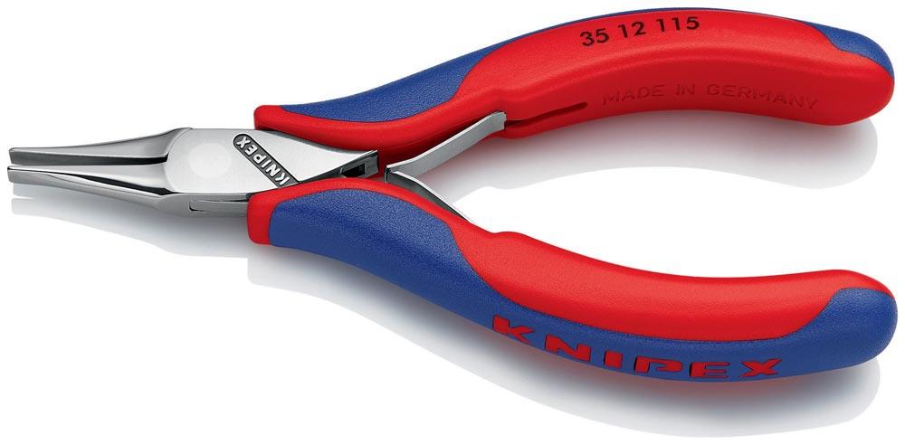 Elektronik-Greifzange Gesamtlänge 115 mm flachbreite Backen Form 1 Mehrkomponenten-Hüllen