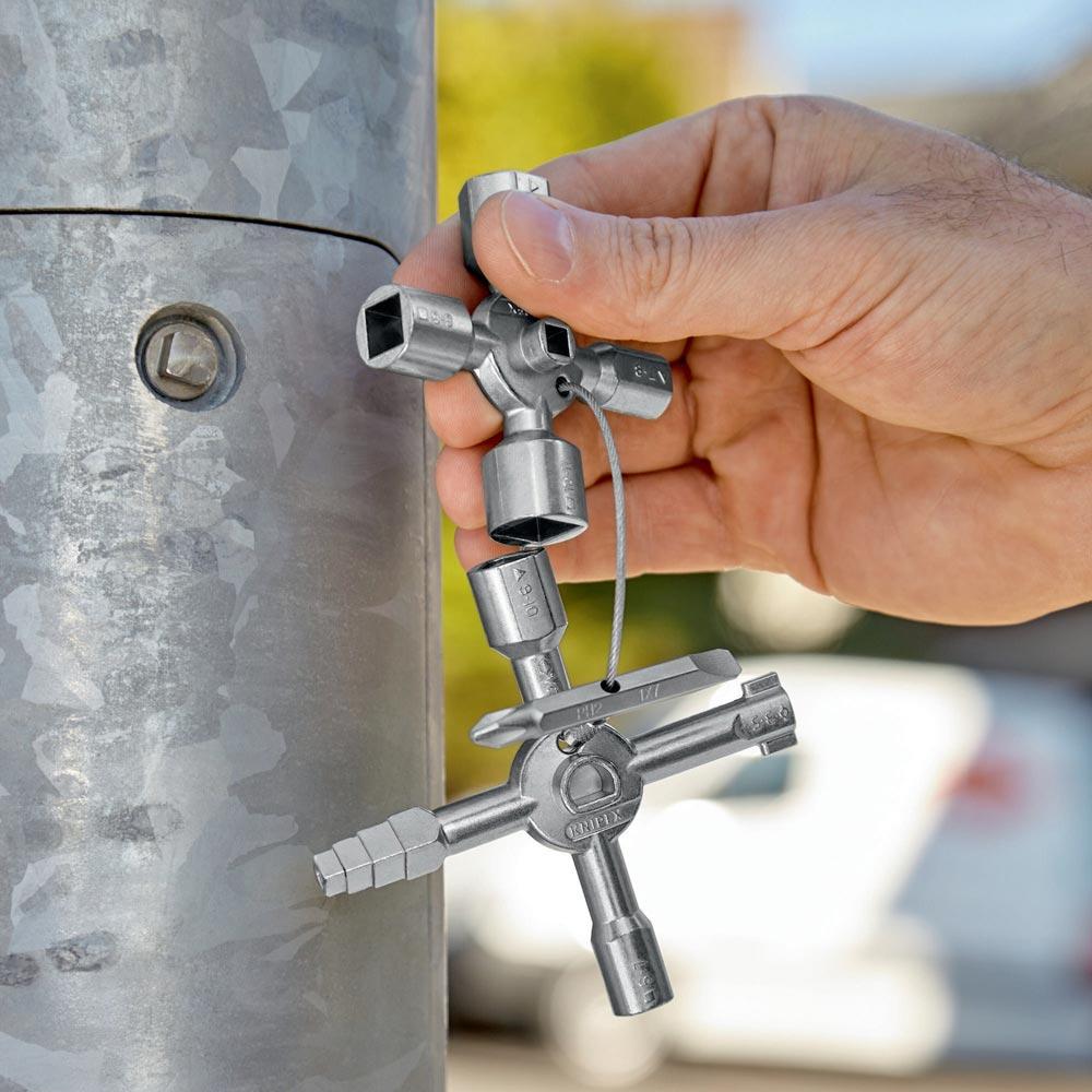 Schaltschrankschlüssel TwinKey® 6 Funktionen mit Magnet Verbindung