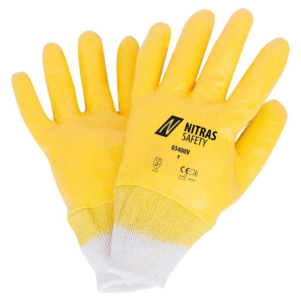 Nitrilhandschuhe 03400V, Farbe gelb, Gr. 9
