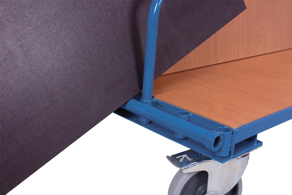 Plattenwagen ohne Bügel, Ladefläche LxB 1200x800 mm, Außenmaße LxBxH 1310x800x308 mm, Traglast 500 kg