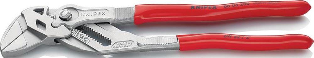 Zangenschlüssel Länge 250 mm Spannweite 52 mm verchromt Mehrkomponenten-Hüllen