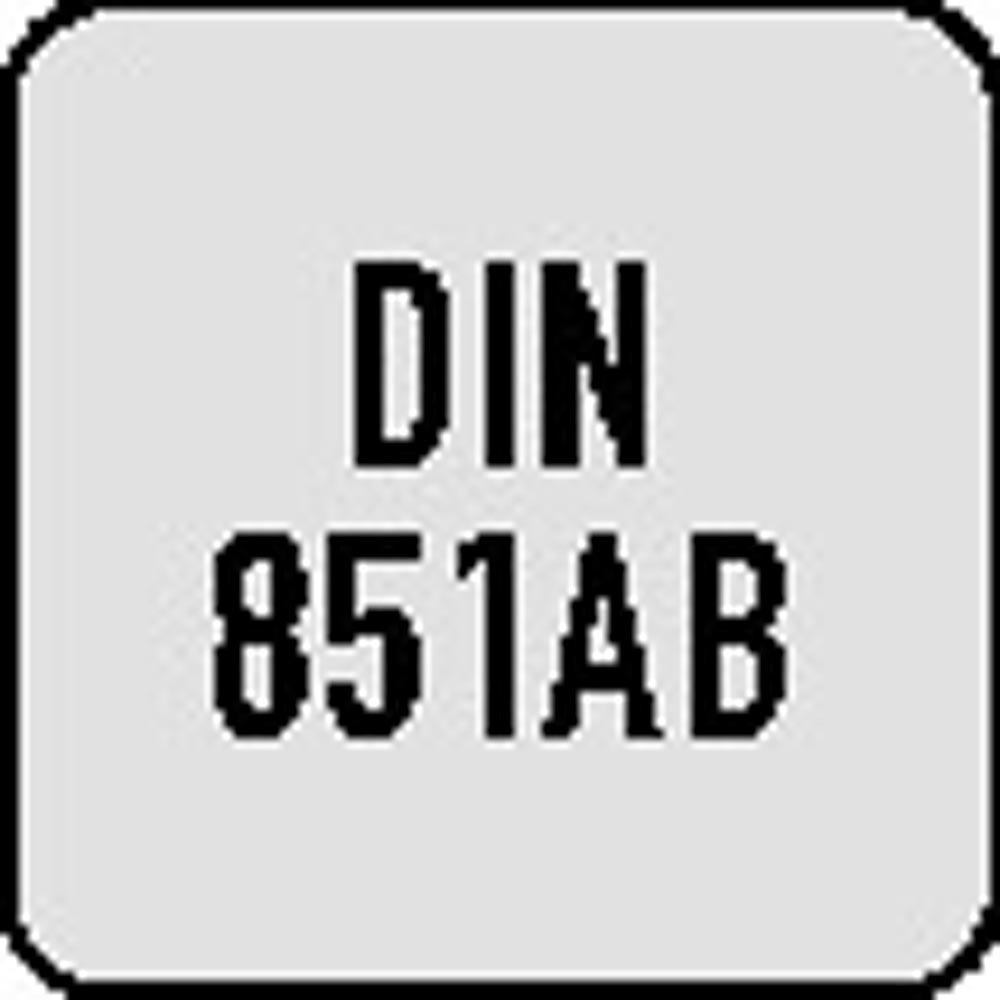 T-Nutenfräser DIN 851 AB Typ N Nenn-Ø 25 mm HSS-Co Verzahnung Kreuz Schneidenanzahl 8