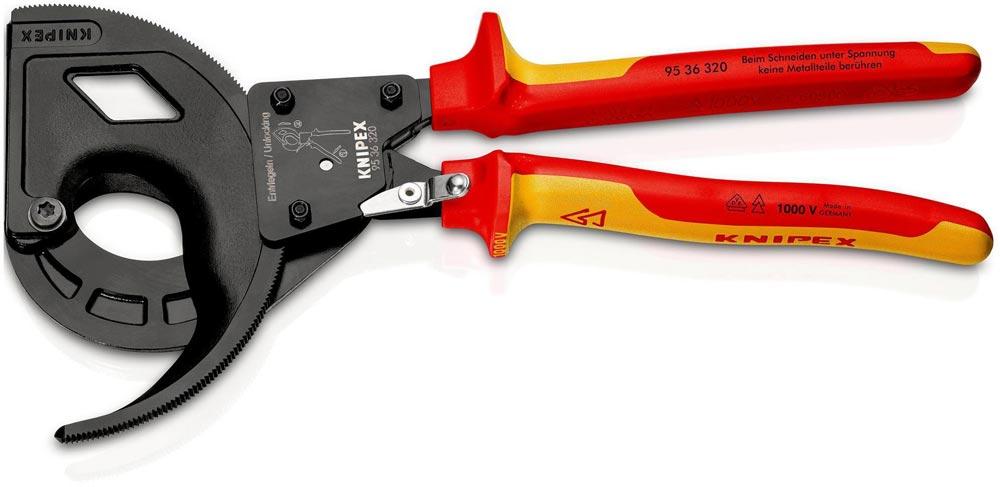 Kabelschneider Gesamtlänge 320 mm max. 60 (600 mm) mm poliert Mehrkomponenten-Hüllen VDE Kabelschneider Gesamtlänge 320 mm max. 60 (600 mm) mm poliert Mehrkomponenten-Hüllen VDE