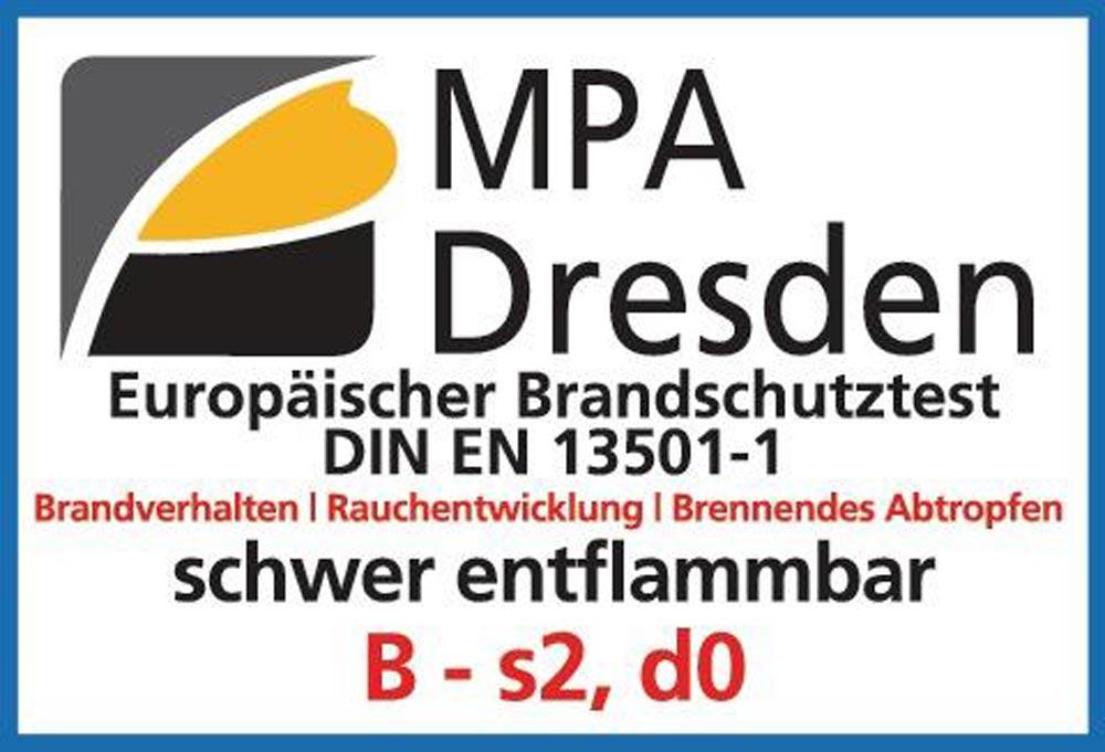 Spritzerschutzdecke JT 650 G1 E-Glasgewebe m.einseit. Alufixbeschicht. L1000xB2000ca.mm