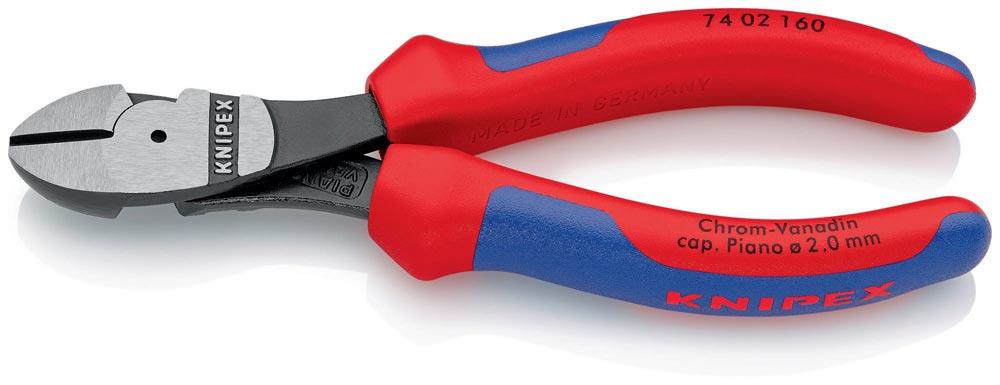 Kraftseitenschneider Länge 160 mm poliert Form 0 Mehrkomponenten-Hüllen