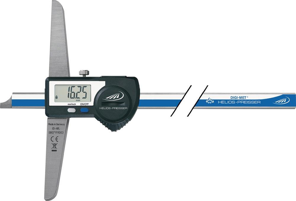 Tiefenmessschieber DIN 862 DIGI-MET® IP67 200 mm Datenausgang gerade Messschiene Tiefenmessschieber DIN 862 DIGI-MET® IP67 200 mm Datenausgang gerade Messschiene
