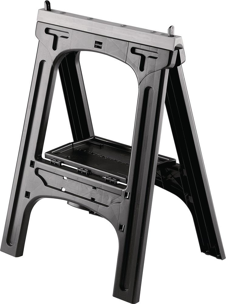 Unterstellbock Höhe 800 mm Kunststoff schwarz/grau