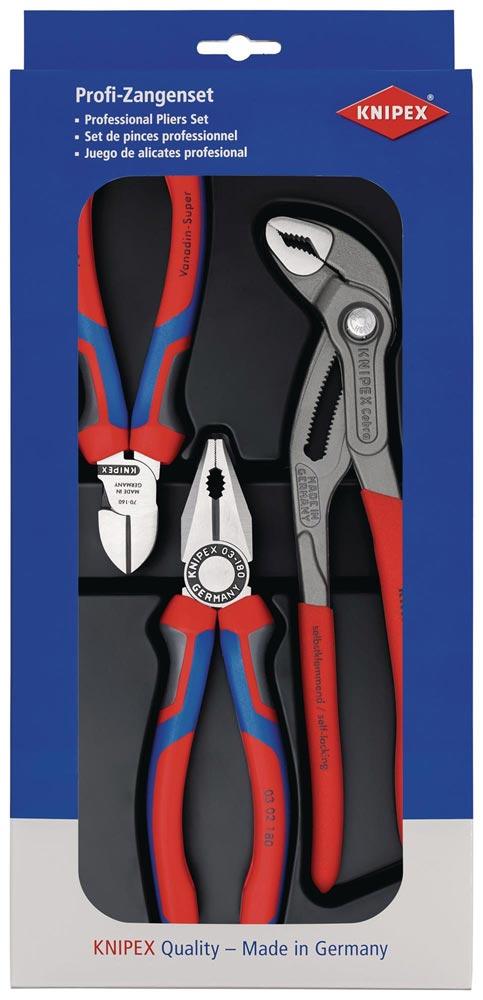 Zangensatz Bestseller-Paket Inhalt 3-teilig poliert Kunststoff-Tiefziehteil