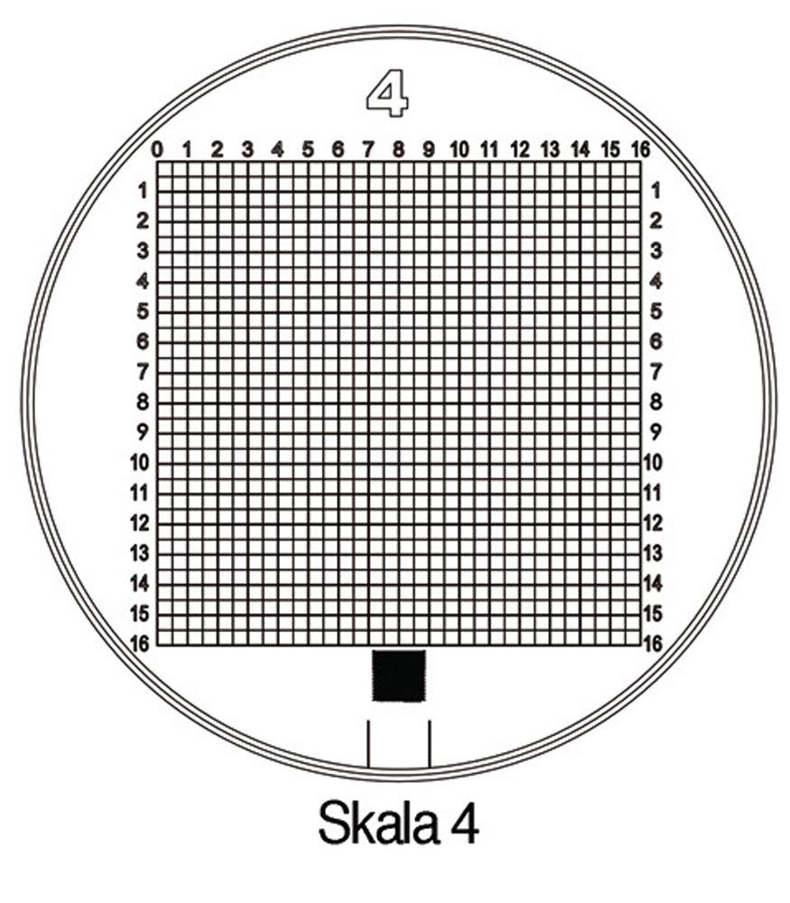 Standlupe Tech-Line Vergrößerung 8x Vario Skala 1, 2, 3, 4, 5 6 teilig