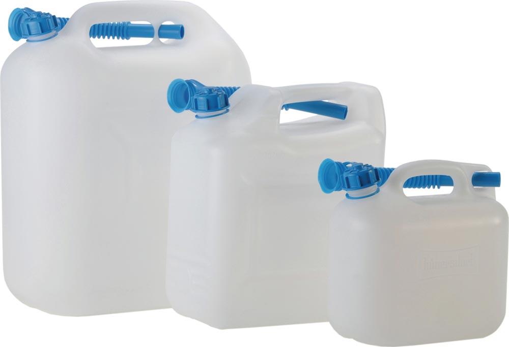 Wasserkanister 12 l HD-PE mit Auslaufrohr H331xB290xT160mm