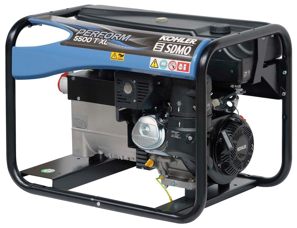 KOHLER SDMO Baustellengenerator Drehstrom Motor Benzin Kohler OHV CH395 XL C5
