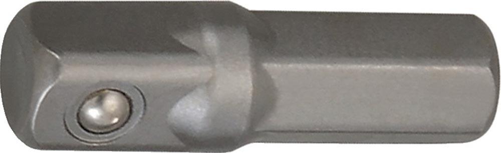 Adapter Antriebssechskant 1/4  Abtriebsvierkant 1/4  Länge 25 mm