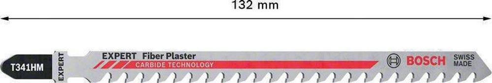Stichsägeblatt Fiber Plaster T 341 HM Gesamtlänge 132 mm Zahnteilung 4,3 mm Faserzementplatten 3 Stück / Karte Stichsägeblatt Fiber Plaster T 341 HM Gesamtlänge 132 mm Zahnteilung 4,3 mm Faserzementplatten 3 Stück / Karte