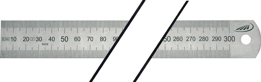 Stahlmaßstab Länge 500 mm rostfreier Stahl biegsam Teilung B = mm/1/2 mm