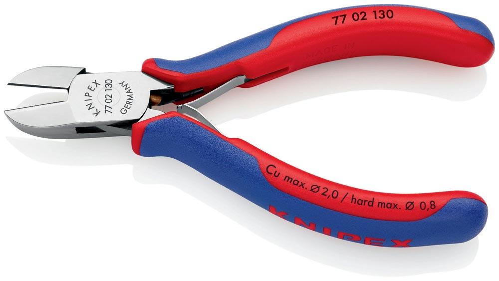 Elektronik-Seitenschneider Länge 130 mm Form 0 Facette ja Mehrkomponenten-Hüllen spiegelpoliert