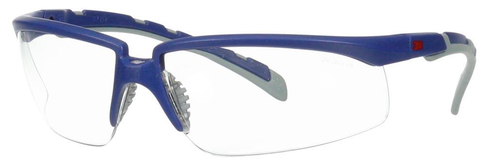 Schutzbrille S2001AF-BLU-EU EN 166 EN170 Bügel blau/grau, Scheibe klar Polycarbonat