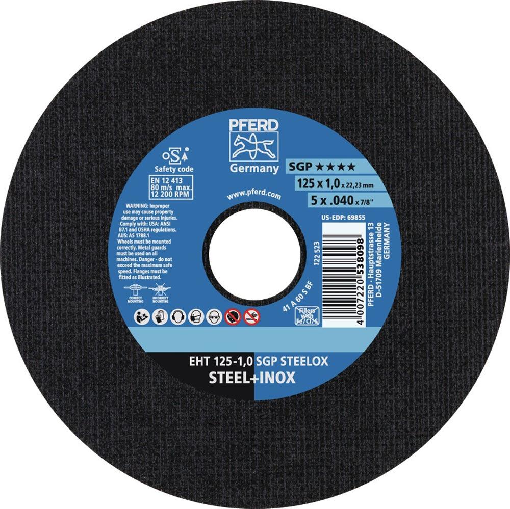 Trennscheibe SGP STEELOX D180x1,6mm gerade INOX Bohrung 22,23 mm