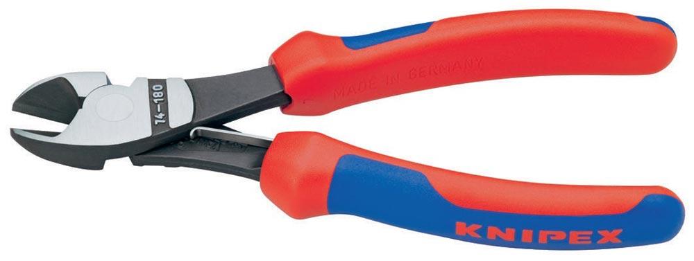 Kraftseitenschneider Länge 180 mm poliert Form 1 Mehrkomponenten-Hüllen