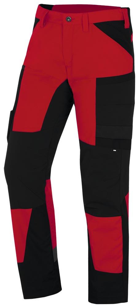 Arbeitshose elastisch MIO, rot-schwarz Gr. 29