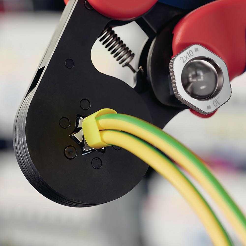 Aderendhülsenzange Gesamtlänge 180 mm 0,08 - 16 (AWG 28 - 6) mm brüniert Mehrkomponenten-Hüllen