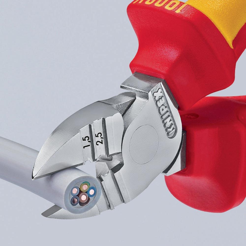 Abisolierseitenschneider Länge 160 mm VDE Mehrkomponenten-Hüllen