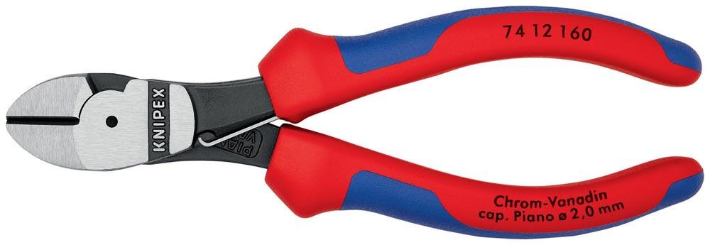 Kraftseitenschneider Länge 160 mm poliert Form 1 Mehrkomponenten-Hüllen