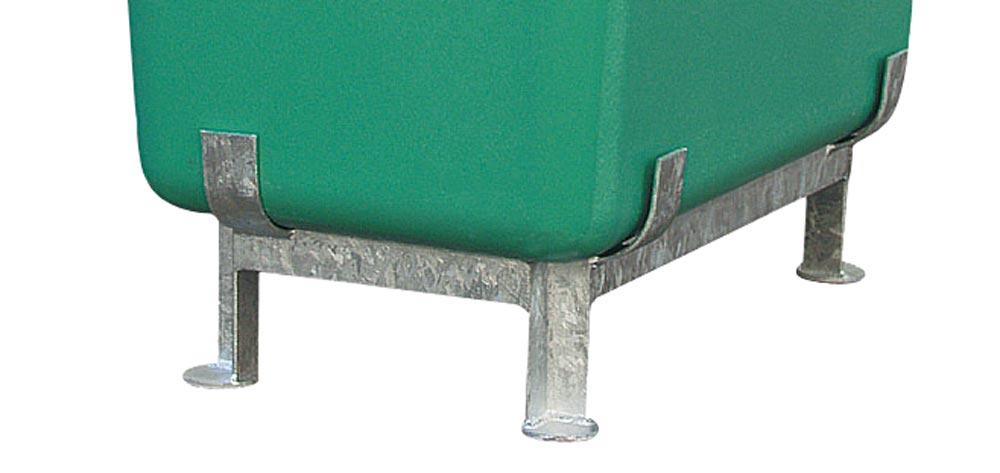 GFK-Rechteckbehälter, mit Staplertaschen, Volumen 2200 l, LxBxH oben auß/inn 2110/1970x1480/1340x930/920 mm, Farbe grün GFK-Rechteckbehälter, mit Staplertaschen, Volumen 2200 l, LxBxH oben auß/inn 2110/1970x1480/1340x930/920 mm, Farbe grün