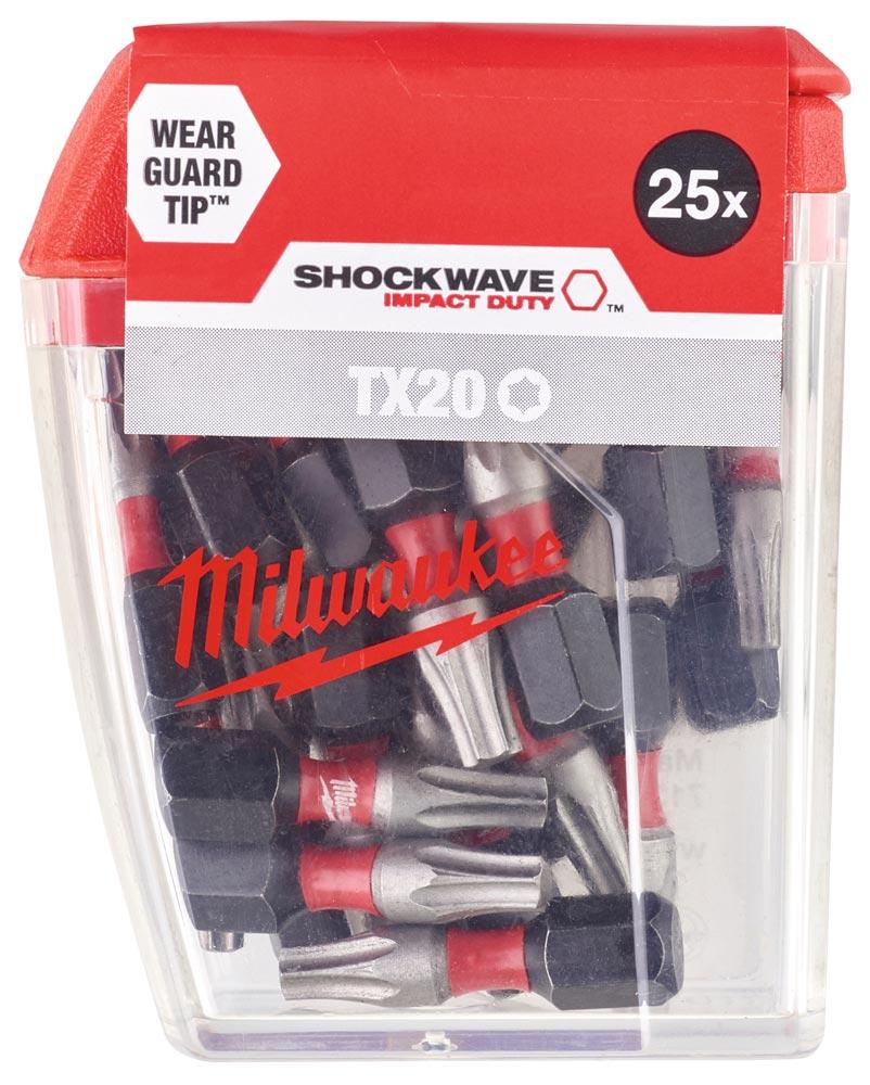 Schlagschrauber-Bit SHOCKWAVE TORX TX20 x 25 mm, 25er Pack