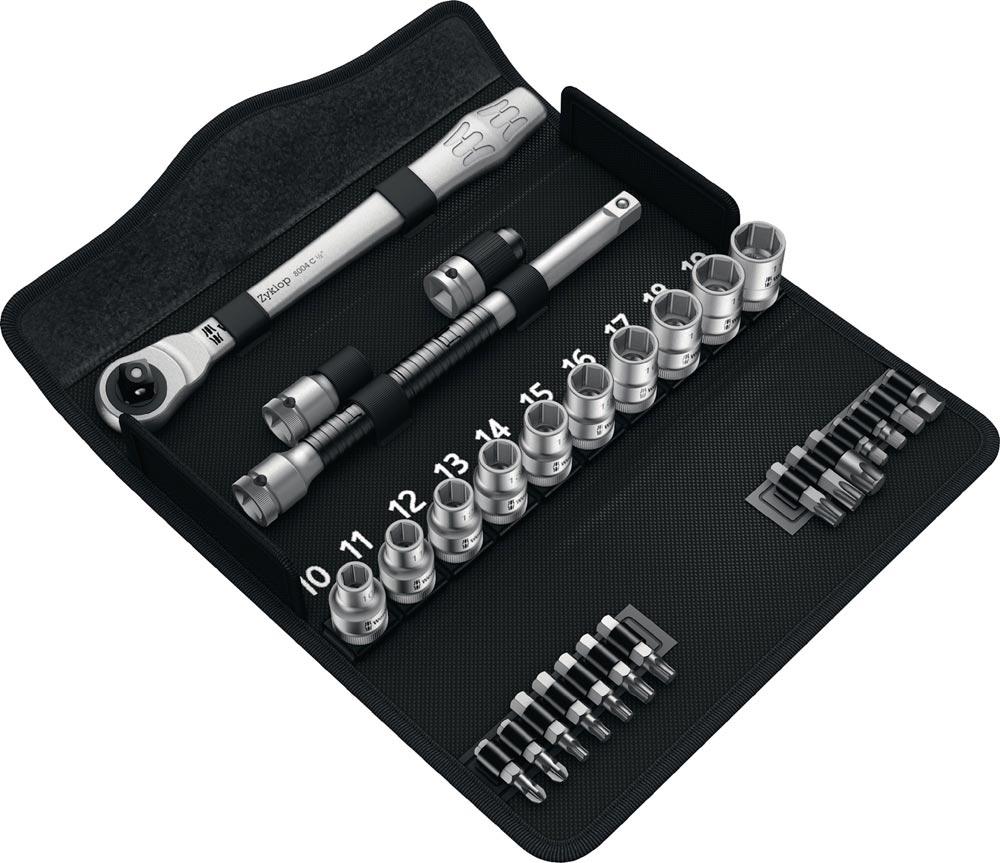 Steckschlüsselsatz Zyklop Metal 28-teilig 1/2 Schlüsselweiten 10-19 mm Anzahl Zähne 72 6-Kant Steckschlüsselsatz Zyklop Metal 28-teilig 1/2 Schlüsselweiten 10-19 mm Anzahl Zähne 72 6-Kant