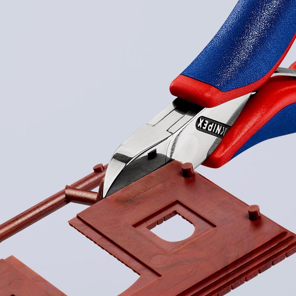 Elektronik-Seitenschneider Länge 115 mm Form 2 Facette nein Mehrkomponenten-Hüllen spiegelpoliert