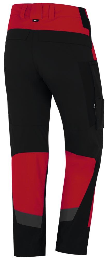 Arbeitshose elastisch MIO, rot-schwarz Gr. 26