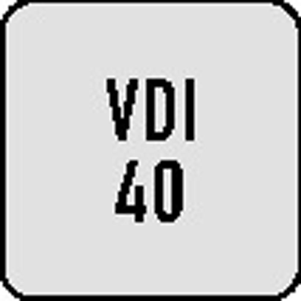 Radialwerkzeughalter B4 DIN 69880 VDI40 links Überkopf