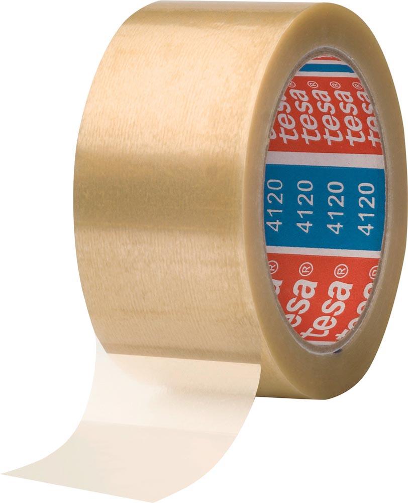 Verpackungsklebeband PVC tesapack® 4120 chamois Länge 66 m Breite 50 mm Rolle