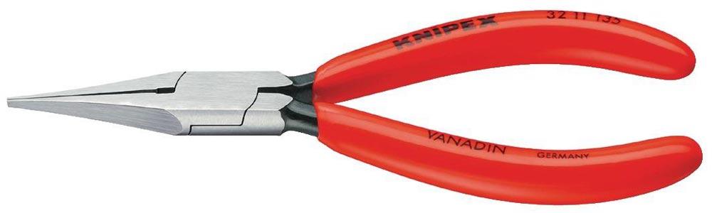 Justierzange Länge 135 mm 40 gewinkelt flach Kunststoffüberzug Justierzange Länge 135 mm 40 gewinkelt flach Kunststoffüberzug