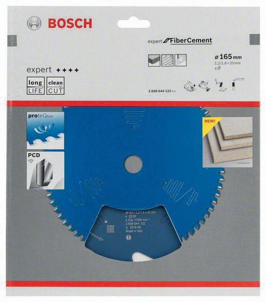 Kreissägeblatt Außen-Ø 165 mm Zähnezahl 4 TCG Bohrung 20 mm Schnittbreite 2,2 mm HM