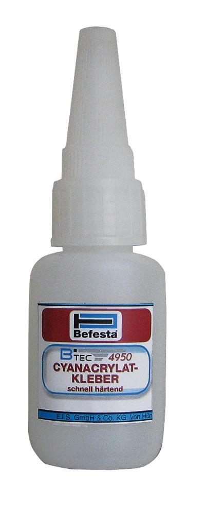 Cyanacrylat-Kleber Btec 4950, 20 g-Flasche, schnell härtend